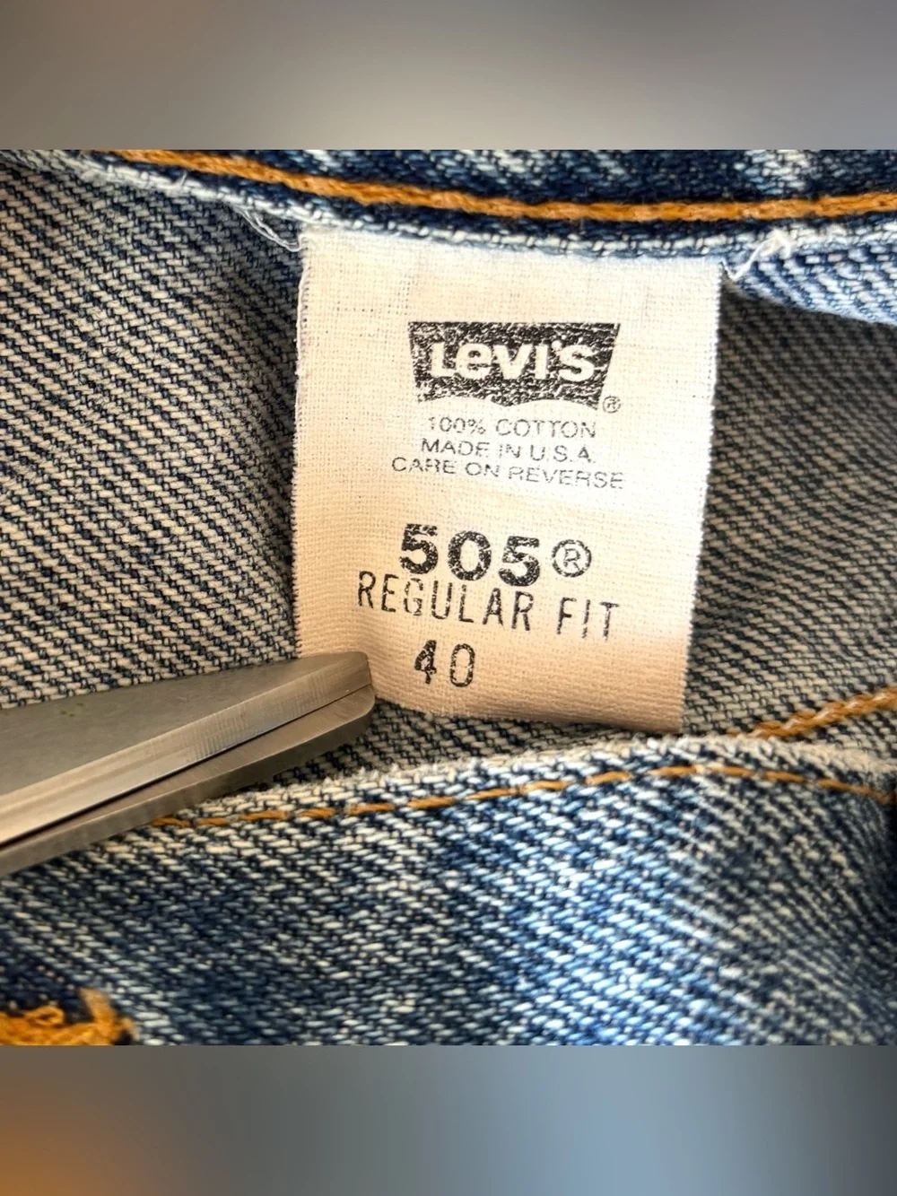 Vintage Levi’s 505 Denim Jorts Mens 40 Made In USA Y2K Distressed Jean Shorts